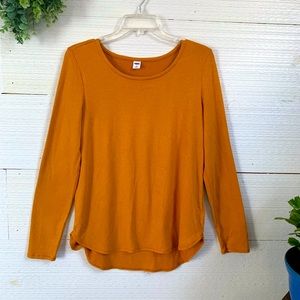 Long Sleeve Jersey by Old Navy. Size M. Color-Mustard.